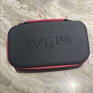 Nintendo Pink Gray Wii U Carrying Case Game Pad Shell Only